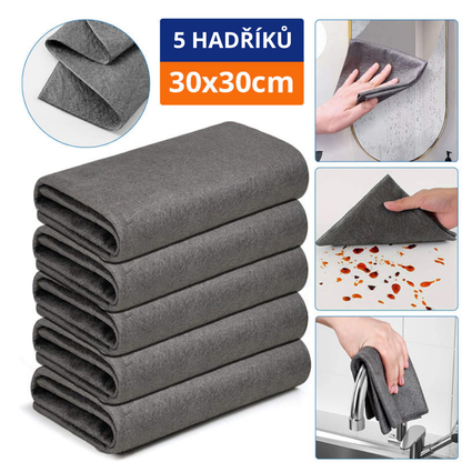 🔥 Magická Utěrka z Mikrovlákna – AKCE 5+5 ZDARMA! (Celkem 10 utěrek)