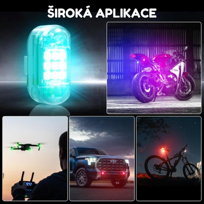 Sada světel pro bezpečnost silničního provozu (4 kusy)
