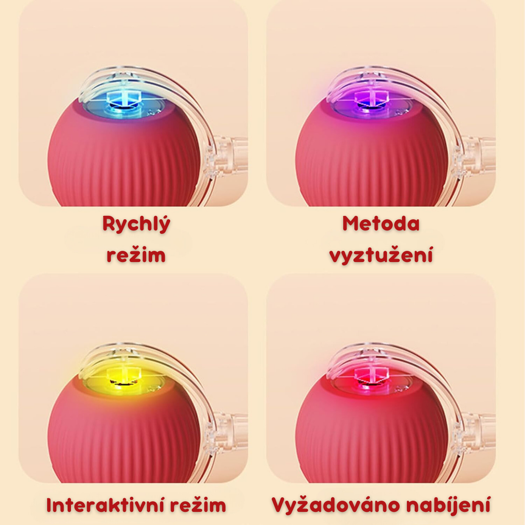 Chytrý interaktivní míček pro kočky